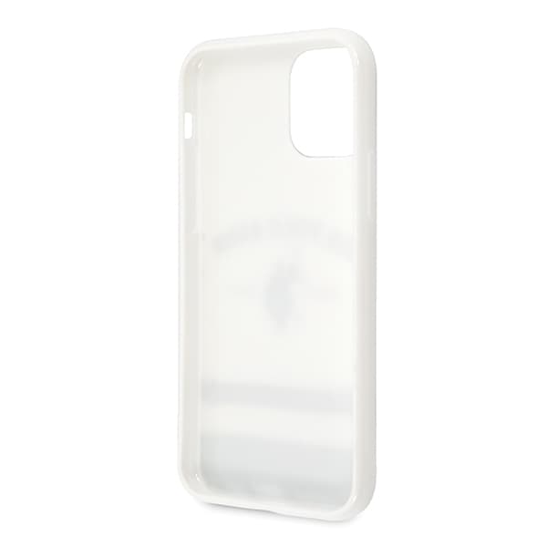 US Polo Tricolor Pattern Collection-cover til iPhone 11 Pro, hvidt