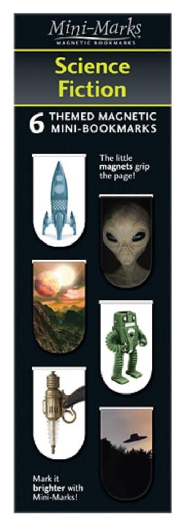 Science Fiction magnetiske bogmærker 6 stk.