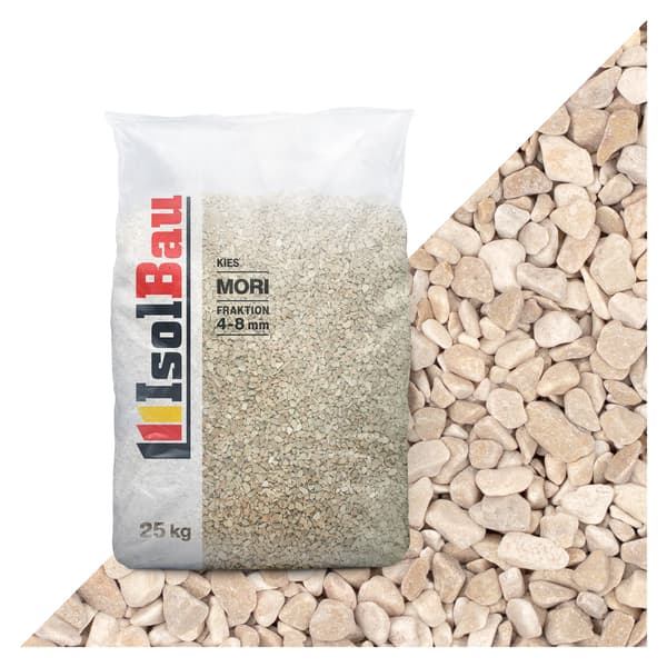 IsolBau Marmor Aggregat Marmorbitar Giallo Mori 4/8mm 25kg