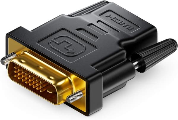 HDMI-DVI-D 24+1 -sovitin LogiLink, 1080p musta HDMI-DVI-sovitin