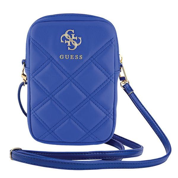 Guess Zip Quilted 4G-väska, blå