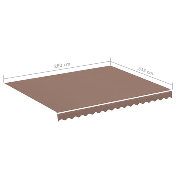 vidaXL Markistyg brun 3x2,5 m