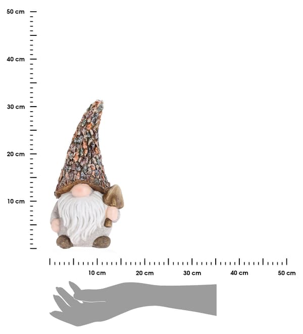 Gnome havefigur 30 cm mønster 2