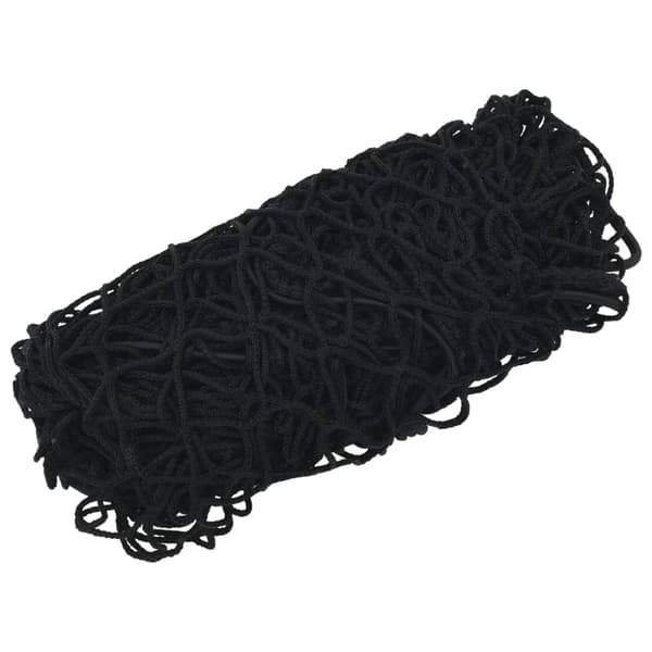 vidaXL Trailernet med elastisk reb sort 4x2 m PP