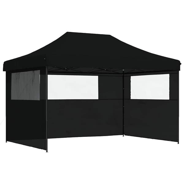 vidaXL 3-vægs pop-up festtelt sort