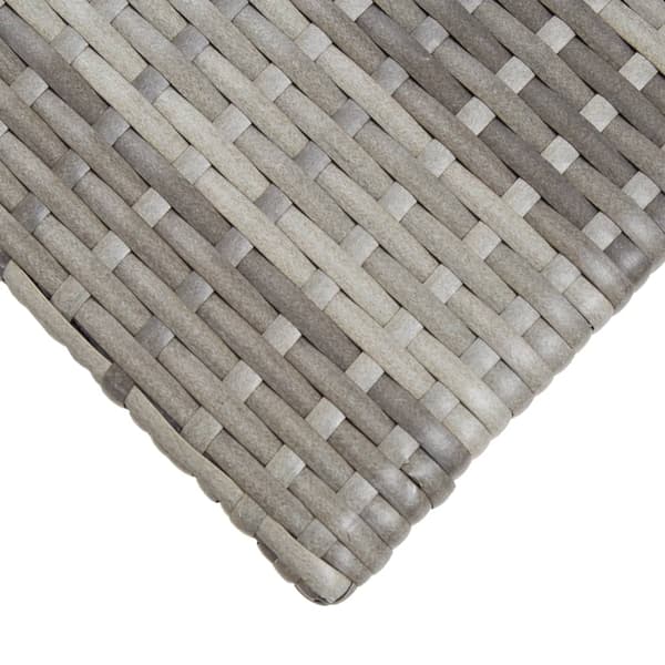 vidaXL Tebord grått 50 x 50 x 47 cm polyrotting