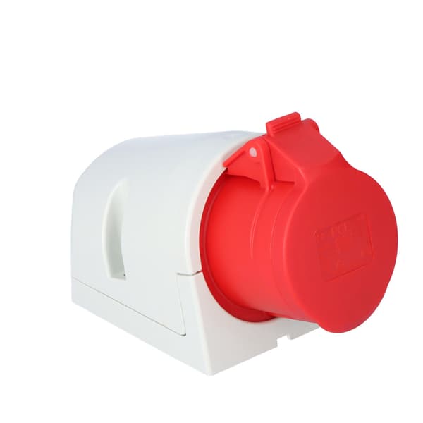 Fast stikkontakt 16A 400V 3P+Z+N IP44