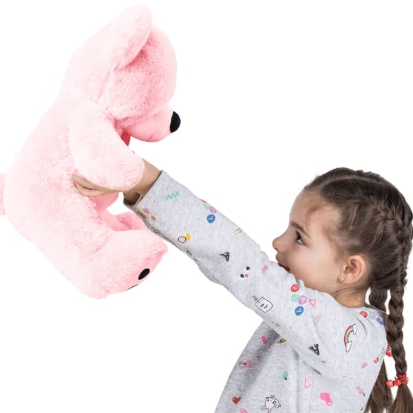 Klassisk bamse - lyserød 25 cm