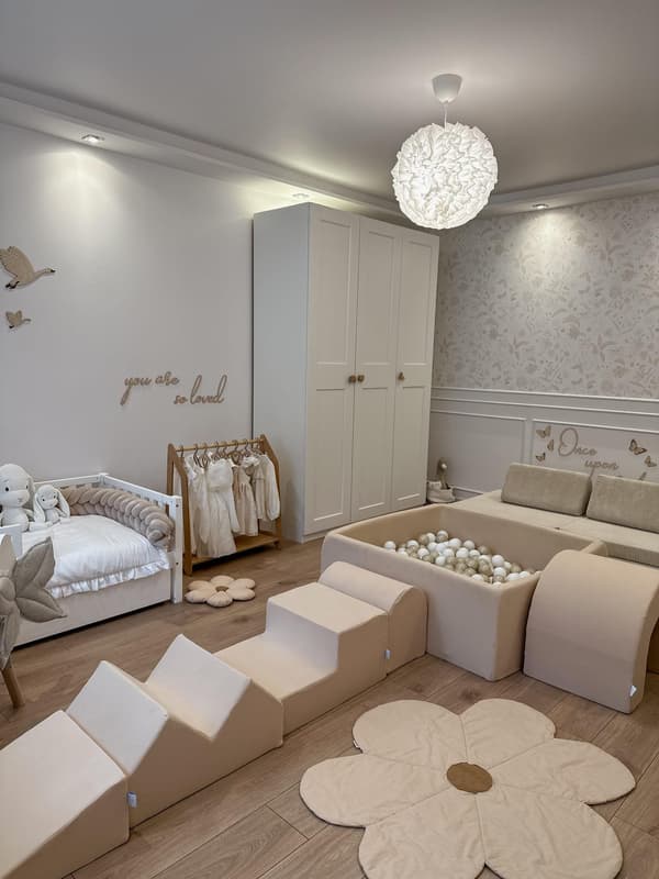 Tør pool 110x40 beige uden bolde