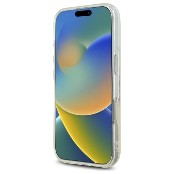 Guess IML Hjerte-etui til iPhone 16 Pro, Klar/Transparent
