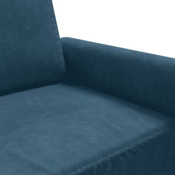 vidaXL 2-sitssoffa blå 140 cm klädd i sammet