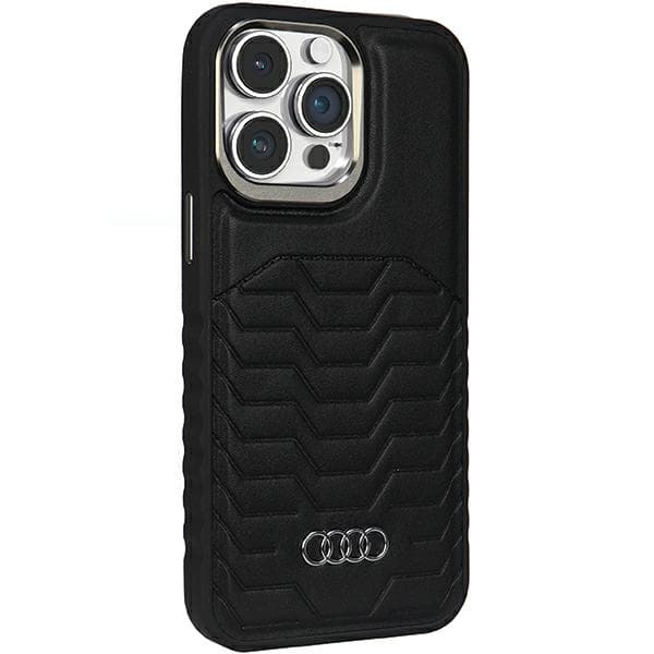Audi MagSafe-etui i kunstlæder til iPhone 14 Pro, sort
