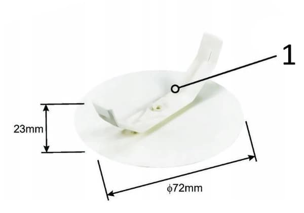 Lock för elbox, kontakt med vingar, 60 mm, 1 st. SIMET