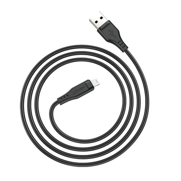 Kabel för iPhone MFI USB - Lightning 2.4A 1.2m svart