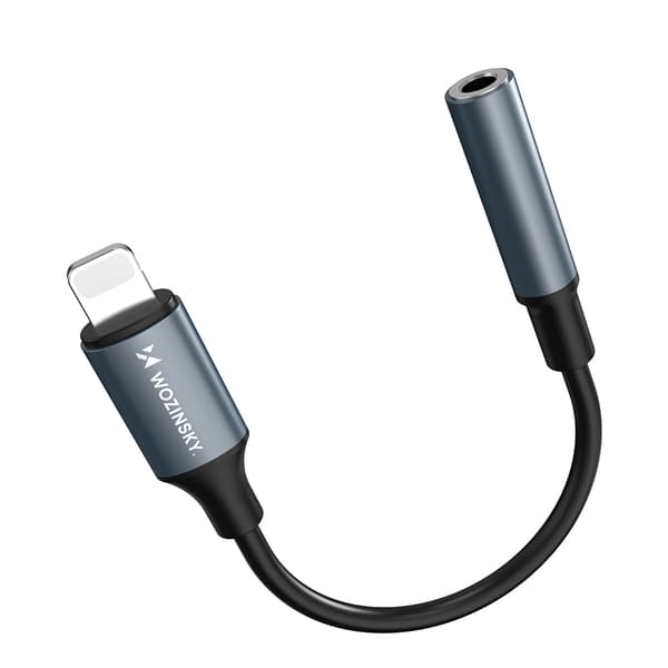 iPhone Lightning - 3,5 mm miniliitäntä -sovitin - musta