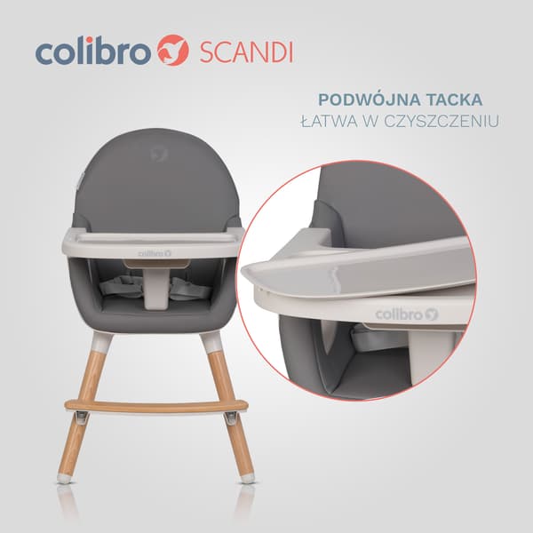 COLIBRO SCANDI ONYX foderstol