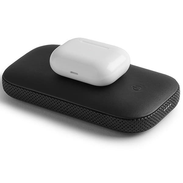 Lexon Powersound 5000 mAh induktiv powerbank med bluetooth-højttaler, sort