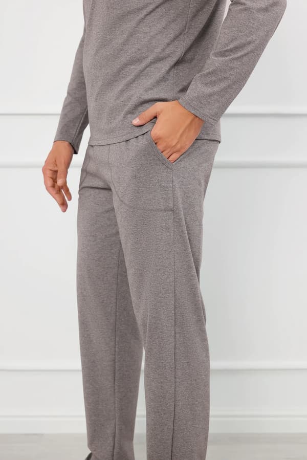Ludwik herrpyjamas långärmad, långbyxor L