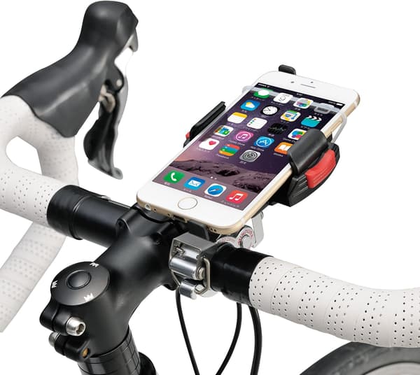 Cykeltelefonholder til styr, sort, Minoura