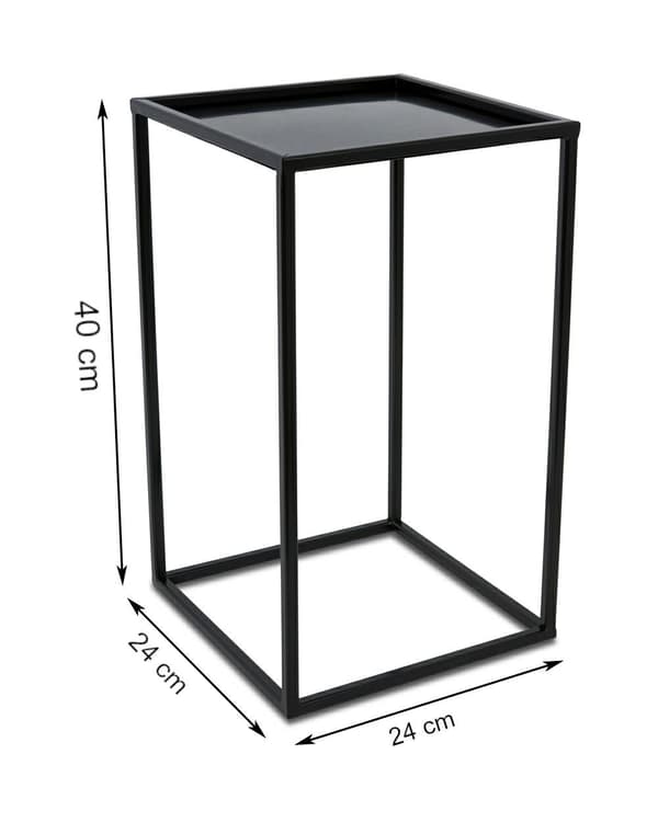 Moderne stående blomsterstativ 40cm sort