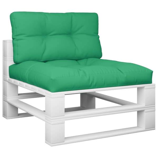 vidaXL Pallsoffkuddar, set om 2, gröna, tyg