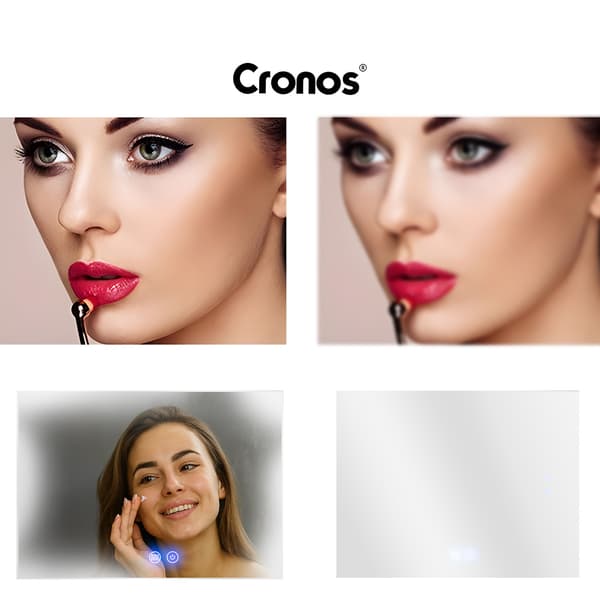 Cronos uppvärmd spegel rektangulär 80x60cm