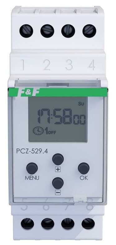 Programmerbar årstimer PCZ-529.4, programmerbar via NFC AN
