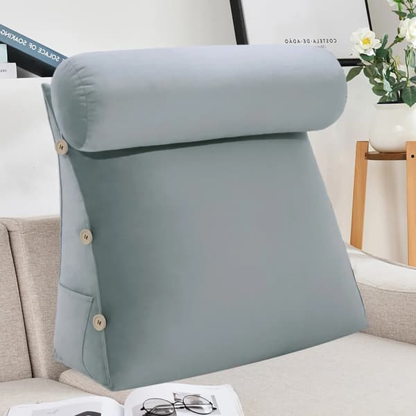 Modulärt nackstöd med bolster - Grå sammet
