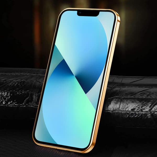 iPhone 13-skal, kohud, svart