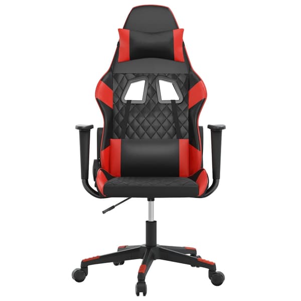 vidaXL gamingstol, sort og rød, kunstlæder