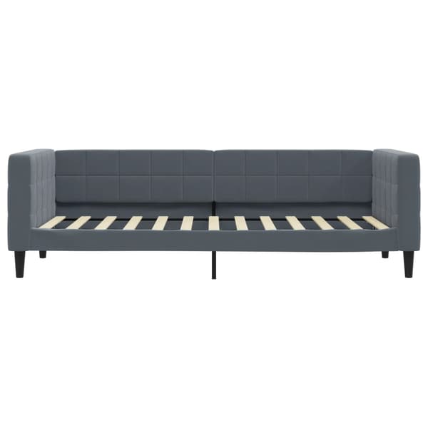 vidaXL Bäddsoffa mörkgrå 80x200 cm sammet