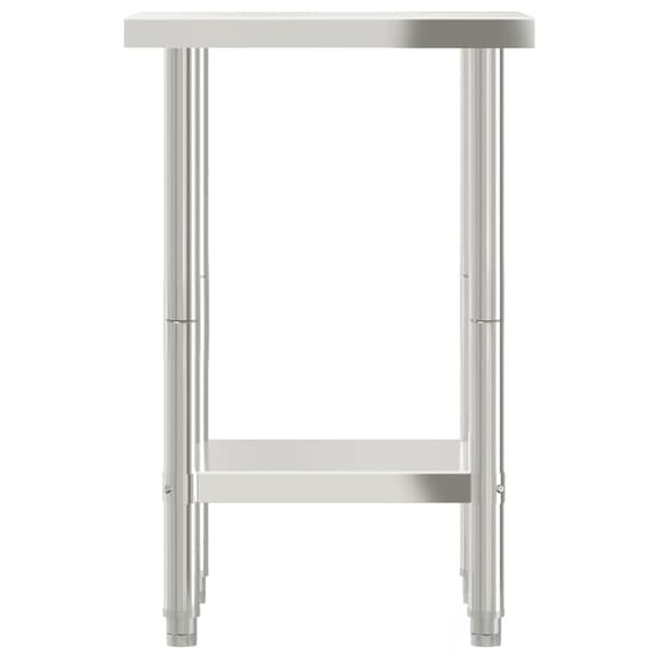 vidaXL køkkenbord 55x55x85 cm rustfrit stål