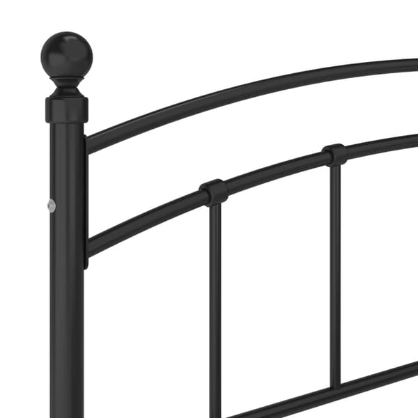 vidaXL sengestel sort metal 200 x 200 cm