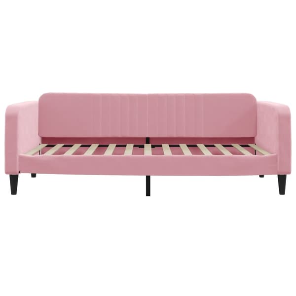 vidaXL Bäddsoffa rosa 100x200 cm klädd i sammet