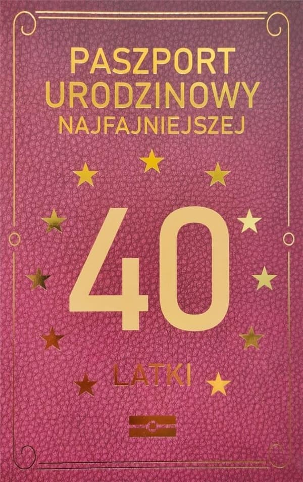 Syntymäpäiväkortti 40