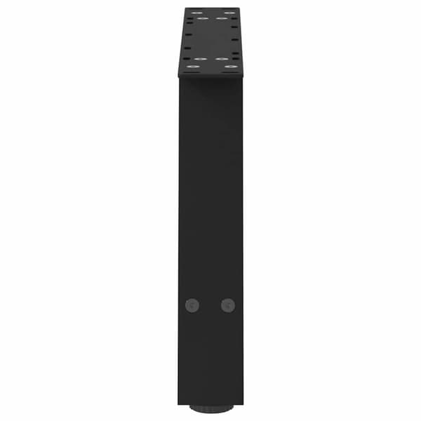 vidaXL sofabordsben, 2 stk., sort, 60x(30-31) cm, stål