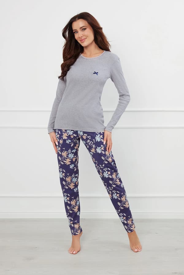 Pulia dampyjamas långärmad, långbyxor S