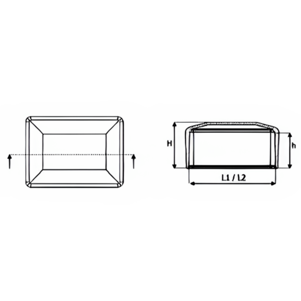Utvändig lock för profil, lock, tak, 80x40, 10 st, brun
