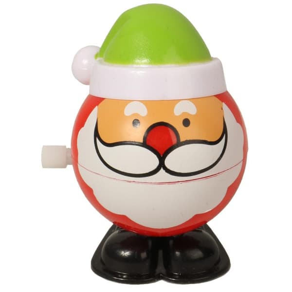 Grön hoppande jultomte