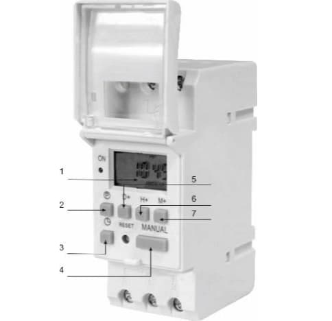 Elektronisk timer LCD-schema 3600W