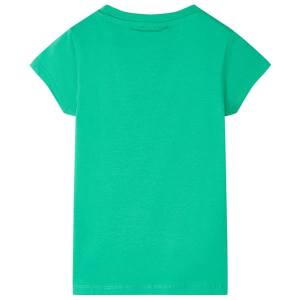Barn-T-shirt, grön, 140