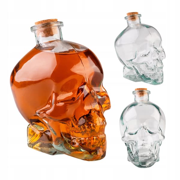 Glaskanna - dödskalle 750 ml