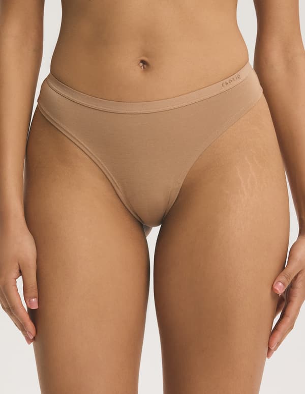 PEGGY stringtrosor 3-pack Esotiq | svart, creme, beige M