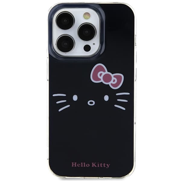 Hello Kitty HKHCP14LHKHLK iPhone 14 Pro 6,1" sort/sort hårdt cover IML Kitty Face