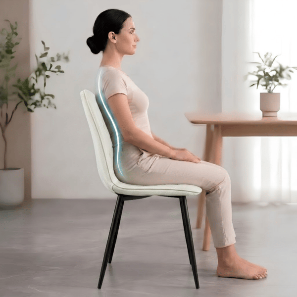 Aristo fløjlsstol, beige, sorte ben