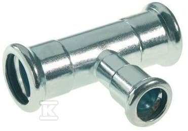 Reduktions-T-stykke 54X22X54 stålsprinkler.