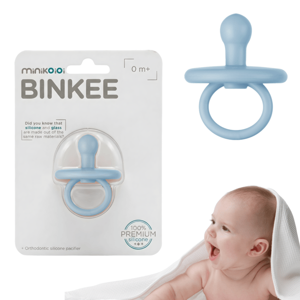 Silikon Dynamisk Lugnande Napp 1 st. MinikOiOi Blå 0 m+