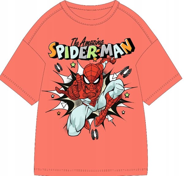Spider-Man T-shirt dreng bomuld orange 122