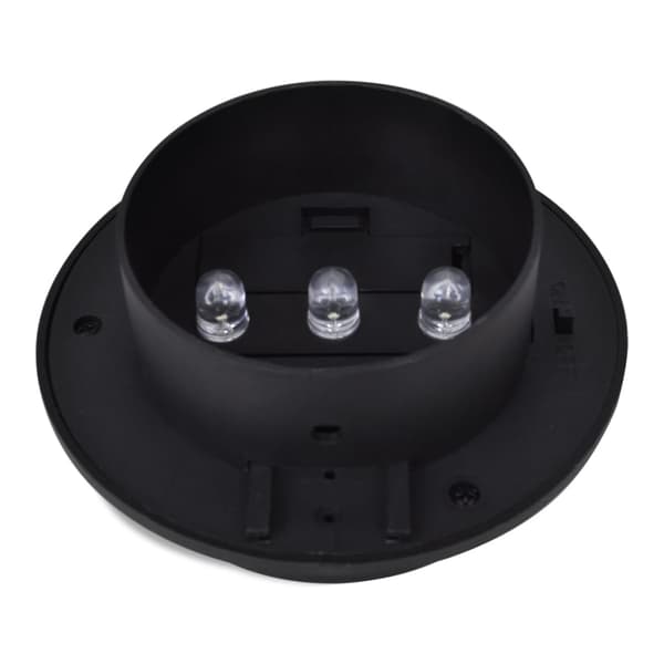 vidaXL solcelledrevne LED-hegnslamper, 12 stk., sorte