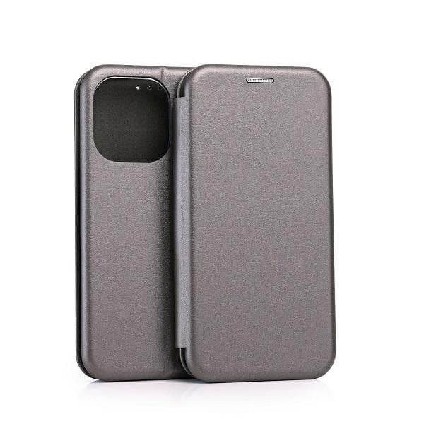 Beline Book Magnetisk Etui til iPhone 15 Pro Max Stål